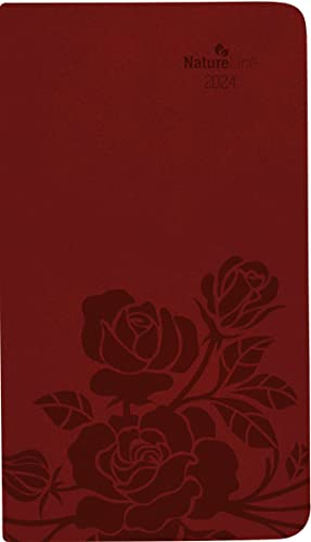 Taschenkalender Nature Line Flower 2024 - Taschen-Kalender 9x15,6 cm - 1 Woche 2 Seiten - 128 Seiten - Umwelt-Kalender - mit Hardcover - Alpha Edition
