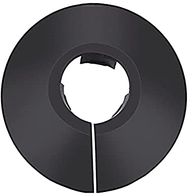 Lot de 2 cache-tuyaux de radiateur en plastique pour tuyaux de 15 à 16 mm de diamètre, noir