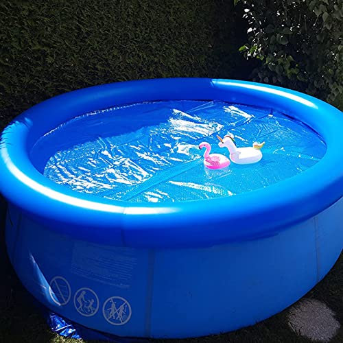 Bâche Bulles Piscine Solaire Couverture De Piscine Creusée / Hors Sol / À Cadre Gonflable Au Sol, Couverture De Chauffage À Vagues De Taille Plus / Bâche De Couverture Solaire Bleue Pour Piscines Rond
