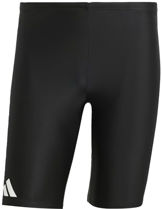 adidas Herren Solid Swim Jammers, Black/White, 40