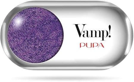 Pupa Ombretto Vamp! Metallic 103 Hypnotic Violet - Ombretto Colore puro, alta Pigmentazione, Multi-Effetto (disponibile in 54 Varianti Colore e 7 diversi Finish)