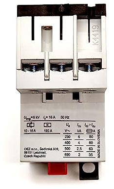 Motor-Schutzschalter bis 400V AC 3-phasig Einstellbereich von 10A-16A max. 7,5kW Motor-Starter Drehstrom