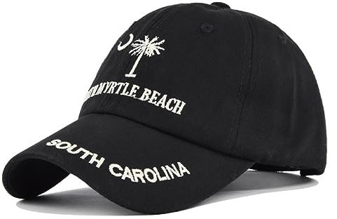 VIDOJI Baseballkappe South Carolina bestickte Schirmmütze Persönlichkeit bestickte Baseballkappe Herren- und Damenkappe Sonnenkappe
