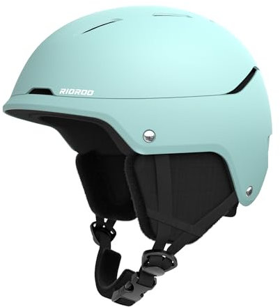 RIOROO Skihelm, Skihelme Herren Damen Jugendliche Größenverstellbar,Warme Flusen-Ohrpolster Snowboardhelm,Leichter Ski Helm mit Verstellbarem Belüftungssystem,Kompatibel mit Einer Skibrille