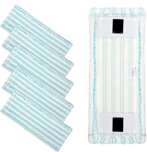 Juego de 6 piezas de mopa para Leifheit Clean Twist M Ergo Micro Duo, microfibra absorbente para todos los suelos