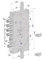 1PEZZO SERRATURA TRIPLICE P/PORTE BLINDATE CILINDRO EUROPEO REVERSIBILE 268 - (2681SCR0328CXX)