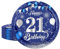 16Pcs Navy Blue 21st Birthday Plates 9inch Paper Plate for 21st Party Decorations Blue,21st Birthday Decorations Plates for Man Men Him Party Paper Plates 9 Tableware for 21st Dinner Paper Plates