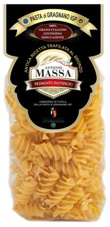FUSILLONI IGP 1.5Kg (3x500 g) PASTA MASSA DI GRAGNANO - Pasta di Gragnano IGP Trafilata al Bronzo con Utilizzo di Grano 100% Italiano - Eccellenza Italiana Pasta di Semola di Grano Duro