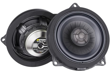 ETON UG-BMW10XW – 10 cm / 4“ 2-Wege Plug & Play Koaxial System, Auto Lautsprecher Set kompatibel mit BMW und Mini Fahrzeugen, Sound System für Türeinbau (W-Korb), 1 Paar