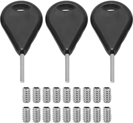 HERCHR Surf Fin Key & Futures Fin Screw 18 Schrauben 3 Fin Keys Fin Key Für FCS Und Futures Fin Systems Fin Screws Replacement Kit