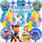 Hund Geburtstag Deko 3 Jahre, Dog Patrol Luftballon, Deko Kindergeburtstag, Exquisite Party Deko, Hochwertige Ballons und Banner für Jungen und Mädchen Geburtstagsfeier