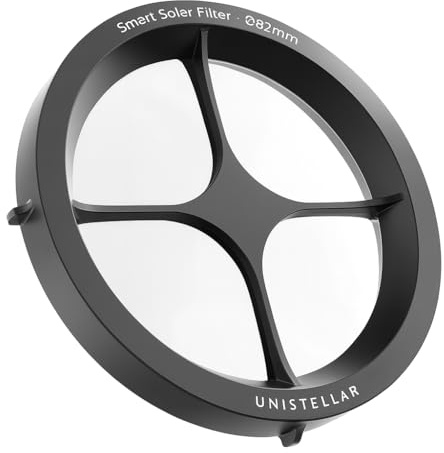 UNISTELLAR Smart Solar Filter for Odyssey & Odyssey Pro - White-Light Front-Mounted Polymer Filter (Ø 82 mm) Compatible Only with Odyssey, Odyssey Pro & Odyssey Pro Red, Protective Case Included