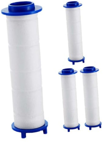 4 Pieces PP Cotton Filter for Shower,Water Filter Element Use for Shower Head Replacement Filter,Shower Water Purification 9.5cm Long