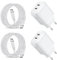 2Pack 25W Ladegerät mit LadeKabel für Google Pixel 9/9 Pro XL/9/8/8a/8 Pro/7A/7/7 Pro/6A 6/5 Samsung A15 A16 A05S A55 5G A13 A25 A53 Galaxy S24/Plus/Ultra/S23 FE USB C Schnellladegerät Netzteil