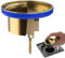 Siphon de sol - Noyau de vidange désodorisant en laiton avec bloqueur d'odeurs - Butée de vidange efficace - Installation facile - Noyau à fermeture automatique pour salle de bain, cuisine