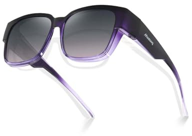 Meeloog Polarisierte Überbrille Sonnenbrille für Damen, Brillenträger, UV400 Schutz Sonnenbrille über der normalen Brille zum Fahren