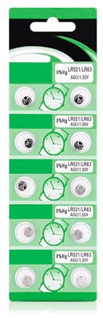 10 Stück/20 Stück AG0 LR521 Batterien 1,5 V LR521 Alkaline Knopfzellen Batterien langlebige Leistung für Uhren Taschenrechner