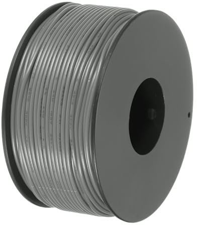 sourcing map 26AWG Stranded PVC Hookup Wire 50M/164ft Grey, Electrical UL1007 Spool Tinned Copper Wire for Internal Connecting, Marine