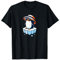 Cooler Pinguin auf Eis mit Hut und Schatten T-Shirt