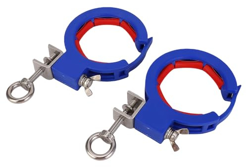 ARTOCT Kabelrinnen-Rollenführung, verdicktes Nylon, Edelstahl, blau, verstellbarer Draht, zum Einfädeln, Verlegen, Umlenkrolle für Außen- und Innenecken, 2 Stück