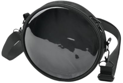 IOIUSKKU Tragbare CD Player Tasche mit verstellbarem Schultergurt für sicheren und bequemen Transport und Aufbewahrung auf Reisen. Mit transparentem Sichtfenster.