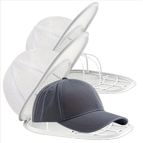 Cap Halter FüR Waschmaschine, Cap Waschmaschinen Form, Zusammenklappbares Cap Washer Mit Rahmen, Shaper & Protector Form Für Die Wäsche Cap Waschen