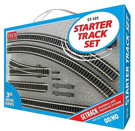 Peco ST-101 Setrack 3rd Radius Starter Track Set