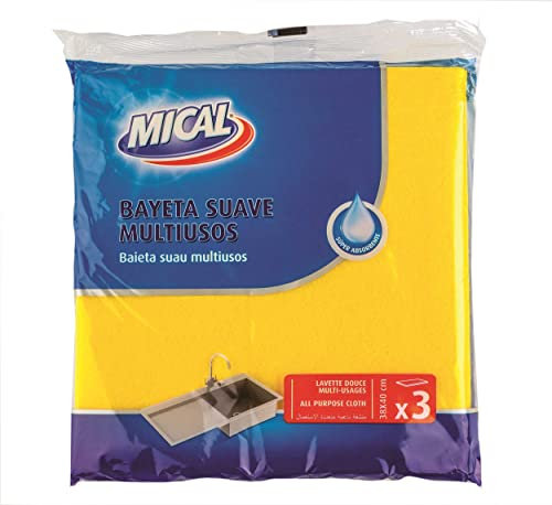 Marca Blanca - Mical Bayeta Suave Multiusos, 3 unidades