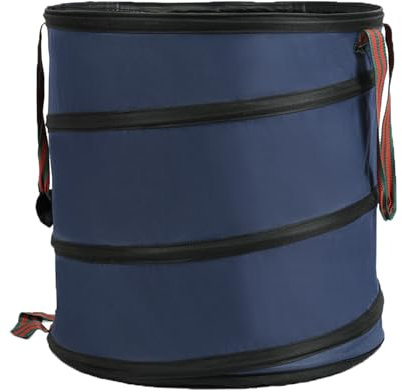 lulalula Garden Waste Bags Heavy Duty Pop Up Garden Bags, Reusable Bag Pop Up Bin Portable Gardening Waste Bag with Handles, Collapsible Garden Bin with Spring Bucket Yard Lawn Leaf Laundry