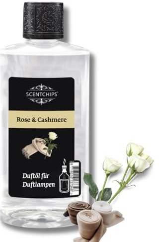 Scentchips® Duftöl Rose & Kaschmir – Aromaöl für Diffuser & Duftlampen – Raumduft & Parfümöl – Nachfüllflasche 475ml