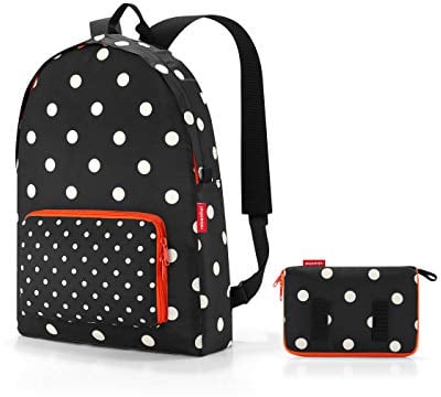 reisenthel mini maxi rucksack - faltbarer kompakter Rucksack -wasserabweisend, Farbe:schwarz