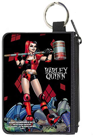 Buckle-Down Damen Segeltuch Geldbörse, Harley Quinn, 4.25 x 3.25