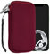 kwmobile Handytasche für Smartphones M - 5,5 - Neopren Handy Hülle Rot - Handy Tasche 15,2 x 8,3 cm Innenmaße