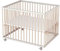Sämann Laufstall Baby 75x100 cm | TÜV geprüft 2023 | stufenlos höhenverstellbar | Laufgitter Premium | Babybett aus Holz | Krabbelgitter Komplettset weiß/natur