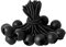 16 Stück Bungee-Bälle, schwarze Ball-Bungee-Spanngurte, strapazierfähig, 10,2 cm, wetterbeständiger Spanngurt, Durchmesser 4 mm, für Baldachin, Plane, Camping, Gurte, Zelt, Stangen und Drähte