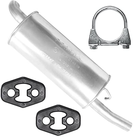 Ferroz Endschalldämpfer Auspuff Endtopf für Ford Fiesta 5 V MK5 1.4 TDCI 1.6i