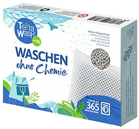 MEMO TerraWash, Waschkissen mit Magnesiumkugeln (5er Pack)