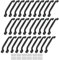 HAKZEON 30 Pack Mattle Black Cupboard Pull Handles, 128mm Hole Spacing Kitchen Door Handles Cabinet Handles for Drawer Closet Door