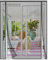 Risareyi Mosquitera Puerta Magnetica 180x220cm, Doble Apertura Lateral Mosquitera Puerta Exterior Corredera Puerta Balcon, Cortina Mosquitera con Imanes de Malla Gris Fibra de Vidrio Antimosquitos