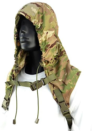 ROCOTACTICAL Lightweight Sniper Ghillie Viper Hood, Military Ghillie Suit for Airsoft, Panitball, Hunting, Camo Military Ghilie (CP Multicam)