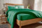 Olivia Rocco Teddy Fleece Extra Deep Fitted Sheet Cosy Warm Fluffy Fitted Bed Sheets (Emerald Green, King)