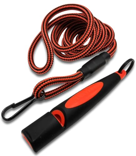 ACME Hundepfeife No. 211,5 Alpha | Inklusive passendem, hochwertigem Pfeifenband (Black/DG Orange)