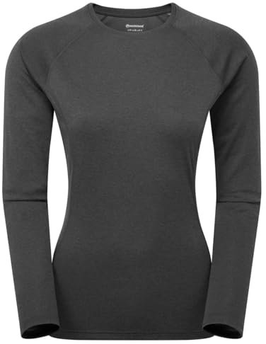 Montane Women's F Dart Long Sleeve T-Shirt Black Uk12/Eur40/Us8/M, Multicoloured, M
