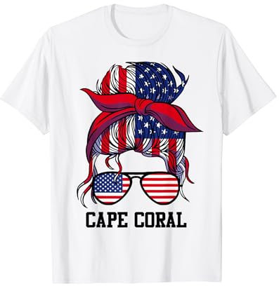 Bandana Kopftuch Sonnenbrille Mädchen Cape Coral T-Shirt
