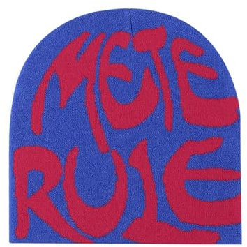 Y2K Mütze Beanie Herren Damen Teenager Cap Winter Knit Skater MEA Culpa Printed Hip Hop Mütze Strickmützen Baumwolle Streetwear Harajuku Fashion