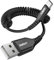 SUNGUY Cavo USB C a Spirale, [0,5m-1,5m] Cavo da USB A a USB C Android Auto USB C Ricarica rapida Cavo per iPhone 16/15 Pro Max, Galaxy S24 S23 S22, Mi9/8
