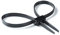 10 Stück robuste robuste Polizei-Handschellen, Einweg-Kabelbinder, Nylon, Doppelverriegelung, schwarze Kunststoff-Kabelbinder, 113,4 kg Zugfestigkeit, 69,8 cm lang