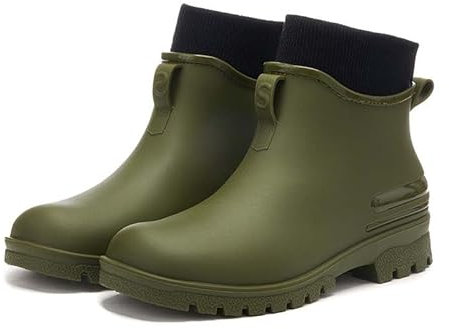 ACosySch Stivali Pioggia Donna Impermeabile uomo Antiscivolo Leggere Comode Stivali Gomma Moda Pioggia per Esterni Giardinaggio Boots Stivali invernali Scarpe da uomo