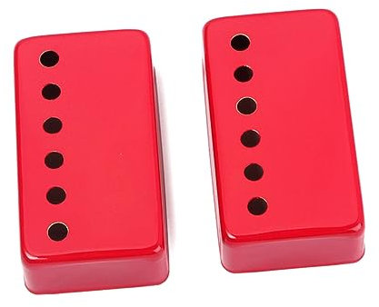 BESTonZON 2stücke Komplett Geschlossene Pickup-abdeckung Messing Gitarren Rote Pickup Abdeckung Schutz Für Single Coil Gitarren Und Schmutzabweisend