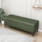 Große Ottoman-Bank aus grauem Leder mit extra Stauraum für Schuhe, moderne Sofa-Bank, Sitz für Wohnzimmer, Gäste